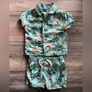 Old Navy Matching Flamingo Set